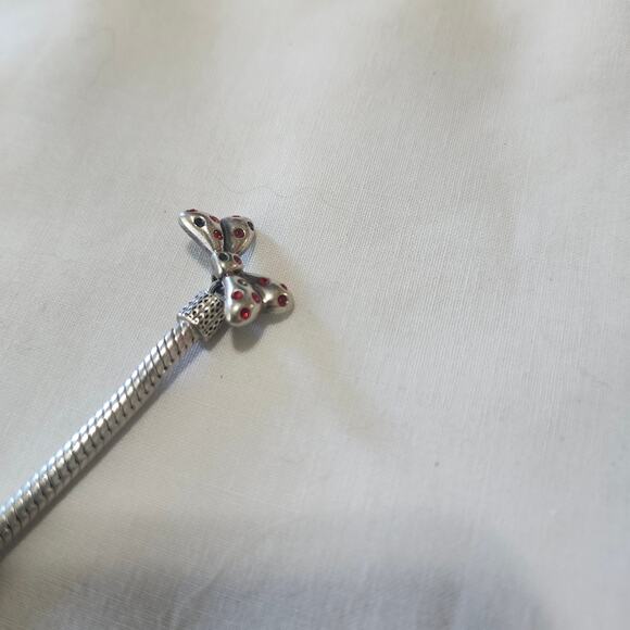 Sterling Silver Chamilia Disney Minnie 7.9” Bracelet D1 - Picture 5 of 9